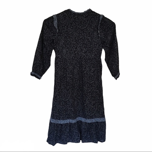 Women's Leaf Print Balloon Ruffle Dress NWT - Picture 4 of 5